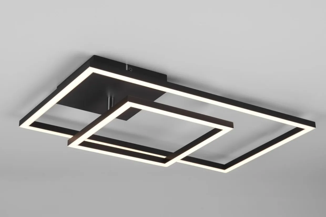 Lampa sufitowa LED 25W czarna PADELLA