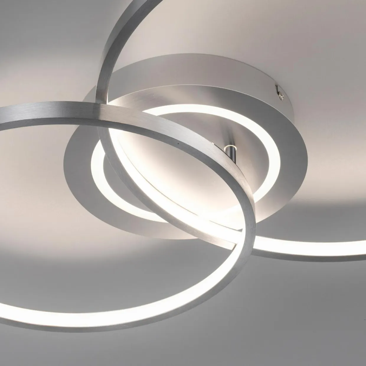 Lampa sufitowa LED 30W srebrna ASMINA