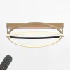 Lampa sufitowa LED Wi-Fi czarno-złota Q-BELUGA z pilotem