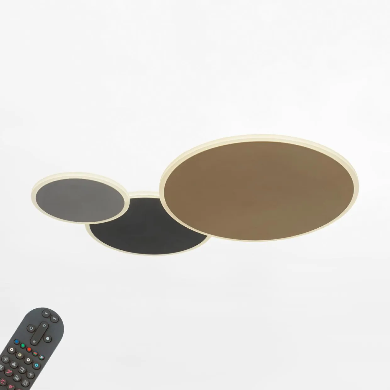 Lampa sufitowa LED Wi-Fi Q-PIATO z pilotem