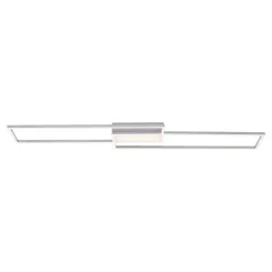 Lampa sufitowa LED z pilotem srebrna ASMIN