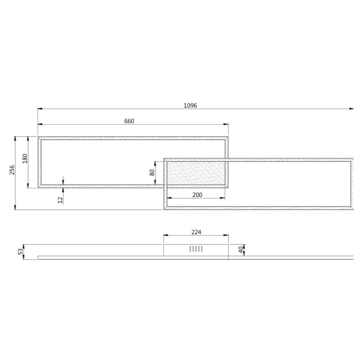 Lampa sufitowa LED z pilotem srebrna ASMIN