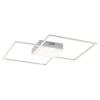 Lampa sufitowa LED z pilotem srebrna ASMIN