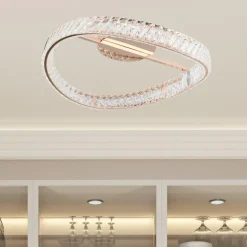 Lampa sufitowa LED złota GANO