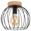 Lampa sufitowa loftowa czarna NERO I 27 cm