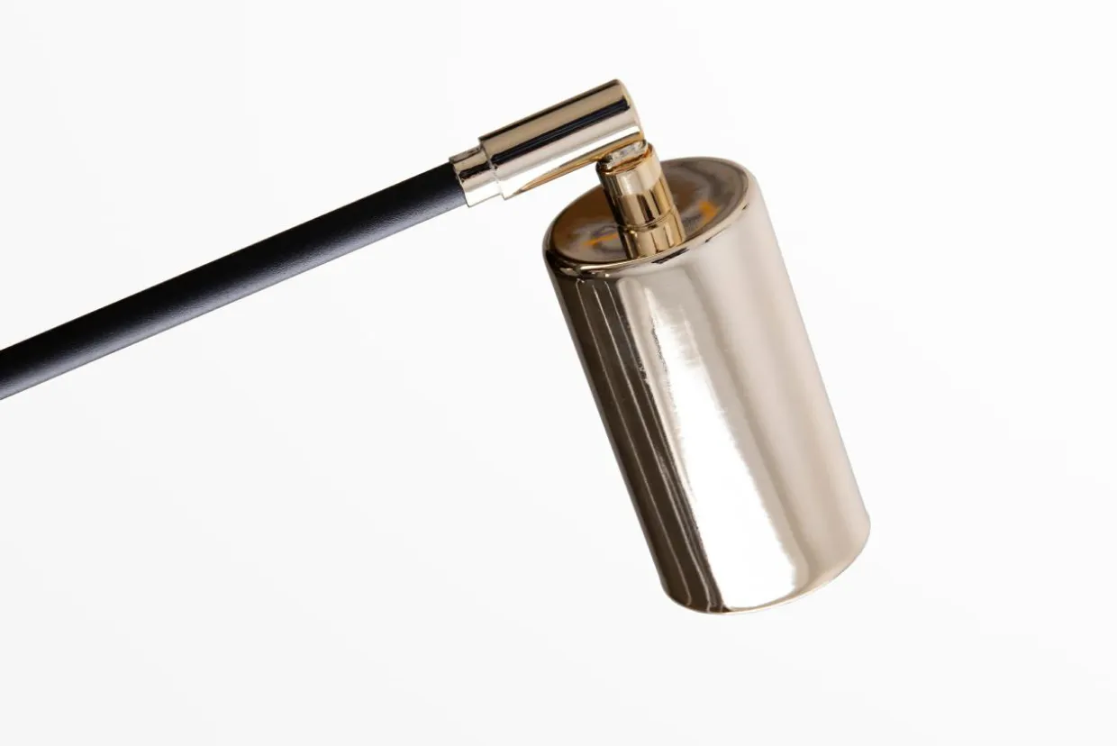Lampa sufitowa loftowa 6-punktowa czarno-złota ORBIT
