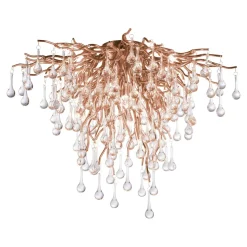Lampa sufitowa miedźiana ICICLE 50x50 cm