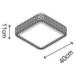 Lampa sufitowa MOA LED CL15068SQ-D40