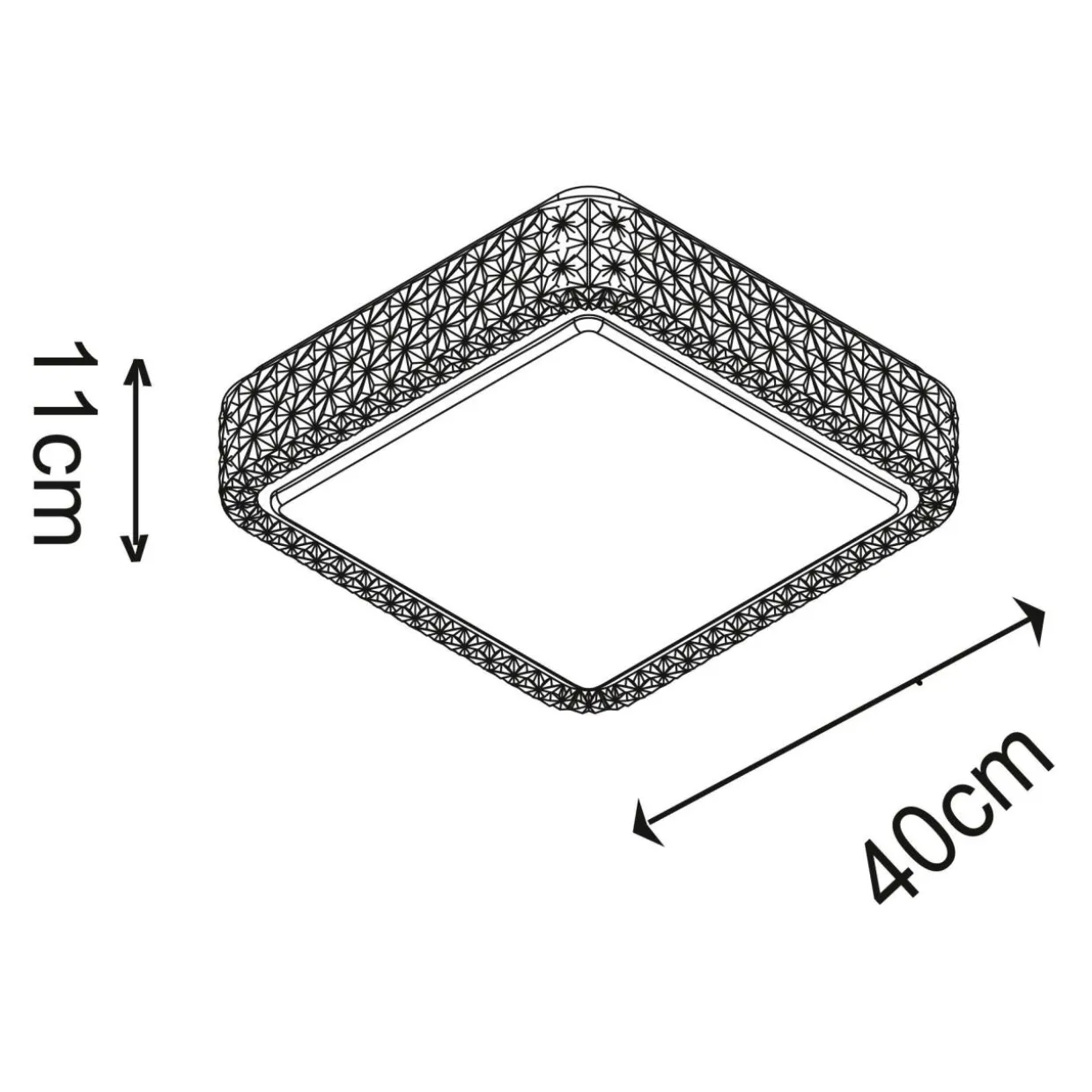 Lampa sufitowa MOA LED CL15068SQ-D40