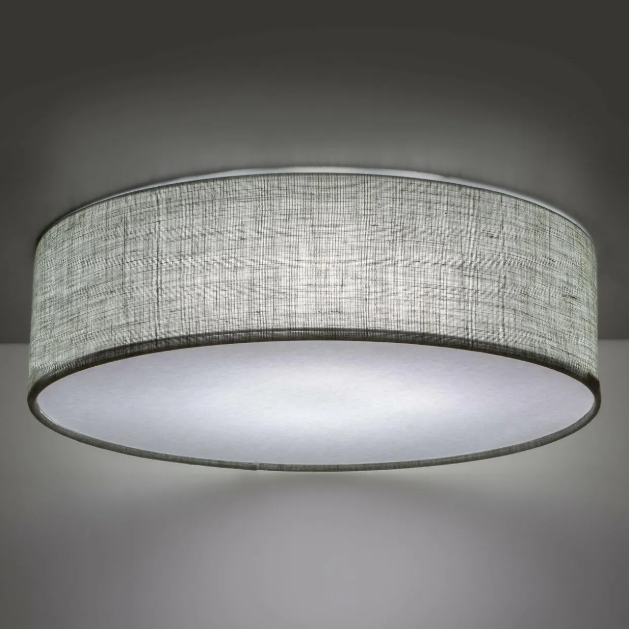 Lampa sufitowa okrągła szarozielona EARTH 60 cm