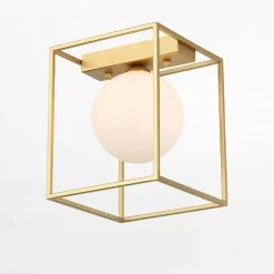 Lampa sufitowa pojedyncza złota MEDIAMO