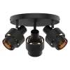 Lampa sufitowa 3-punktowa czarny mat SALERNO