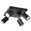 Lampa sufitowa 4-punktowa czarna ORO GAVIA
