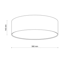 Lampa sufitowa różowa RONDO KIDS
