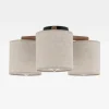 Lampa sufitowa szara DEVA NATURE III