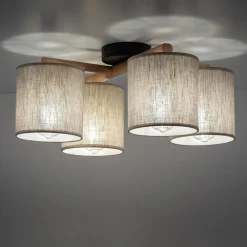 Lampa sufitowa szara DEVA NATURE IV