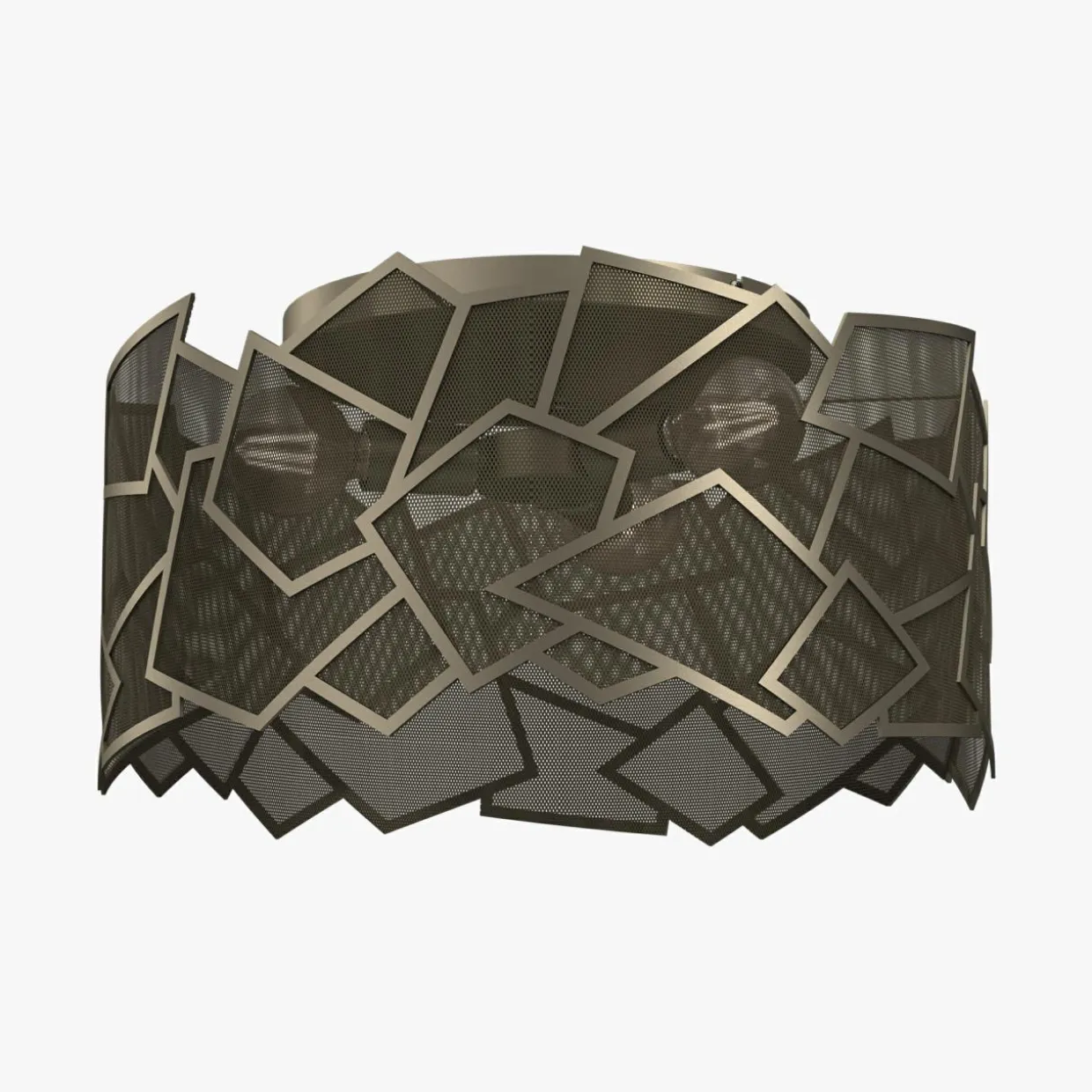 Lampa sufitowa tytanowe złoto CAMO III