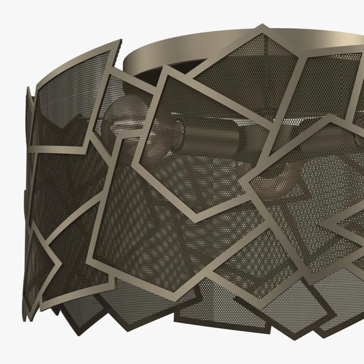 Lampa sufitowa tytanowe złoto CAMO III