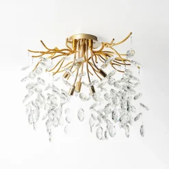 Lampa sufitowa złota CINDY 50 cm