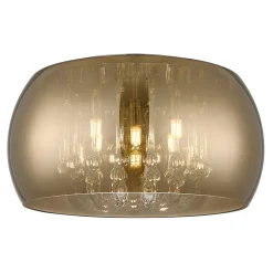 Lampa sufitowa złota CRYSTAL 40 cm