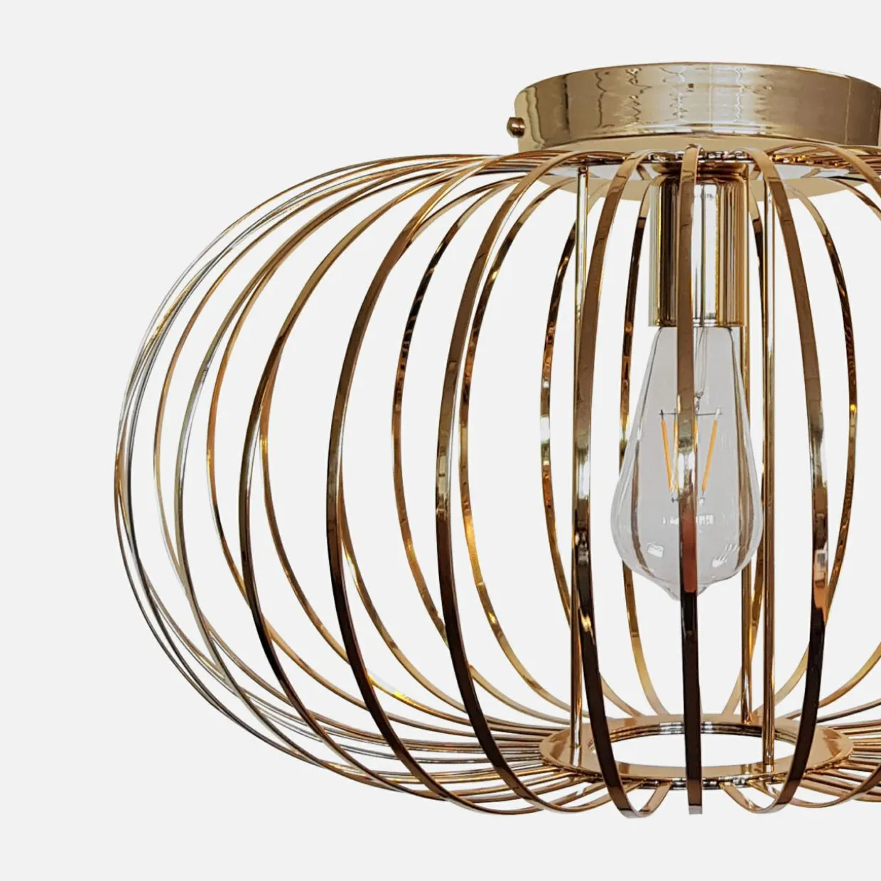 Lampa sufitowa złota GLOBE