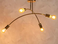 Lampa sufitowa złota KORTE 35 cm