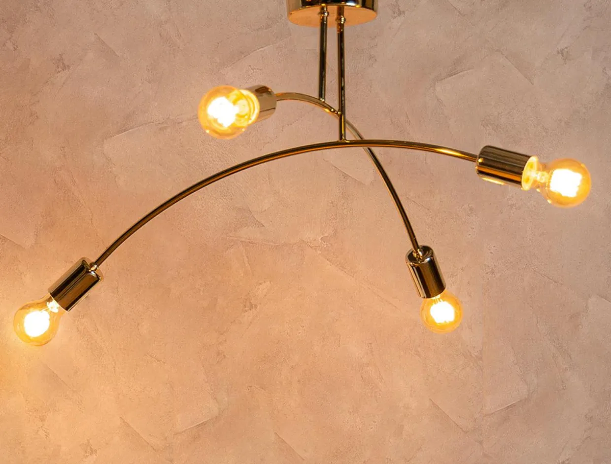 Lampa sufitowa złota KORTE 35 cm