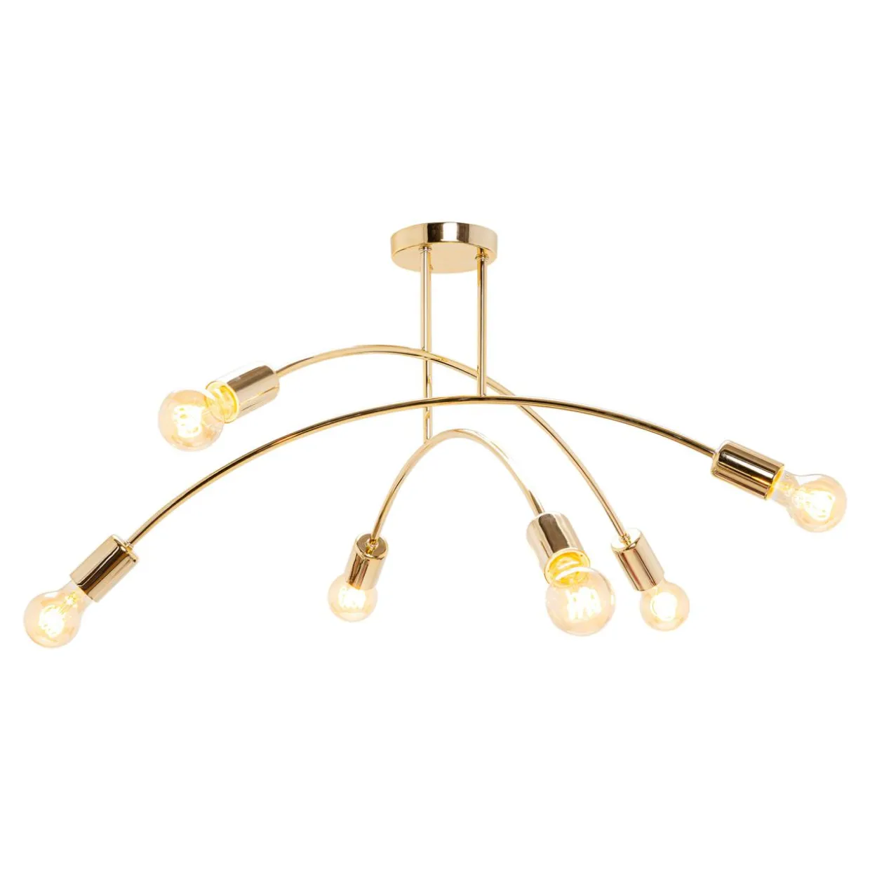 Lampa sufitowa złota KORTE 43 cm