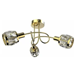 Lampa sufitowa złota NELA 3