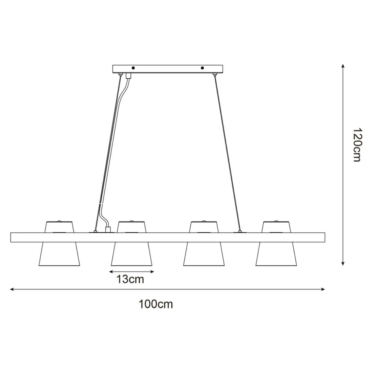 Lampa wiszaca czarna ELTI