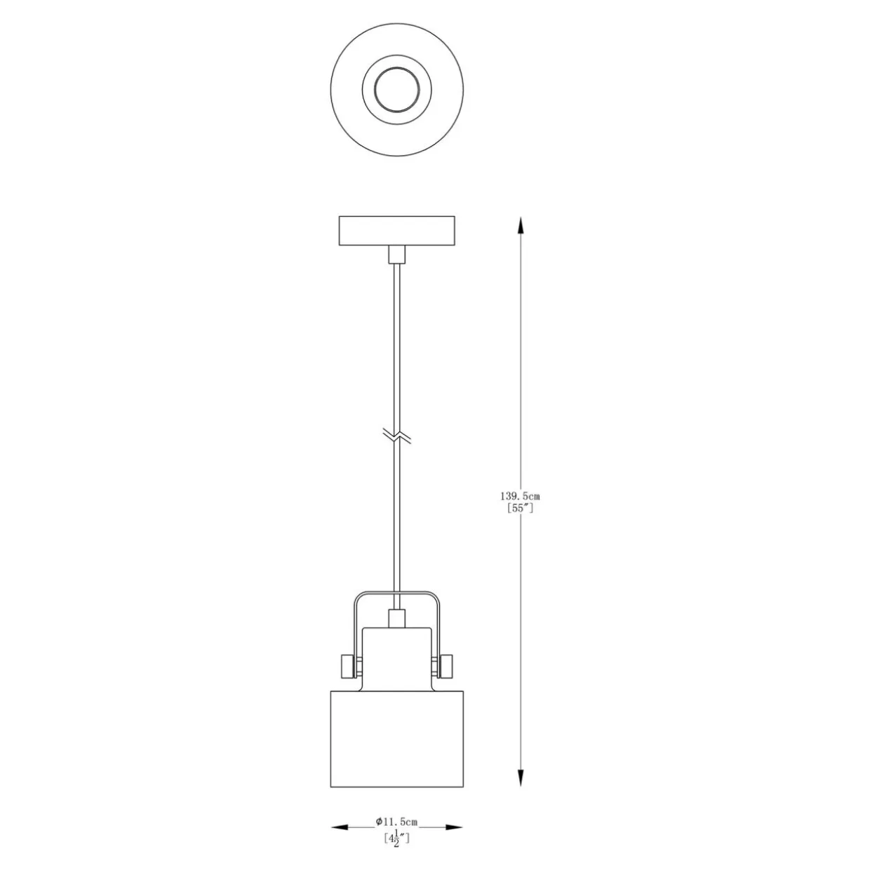 Lampa wiszaca czarno-złota DRACO I