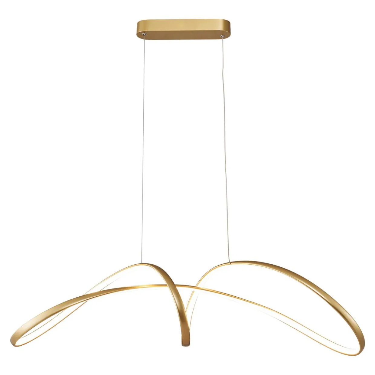 Lampa wiszaca LED złota FERMI