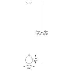 Lampa wiszącą RIANO P0454-01D-F7AA