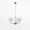 Lampa wisząca 3 abażury CHICAGO LINEN