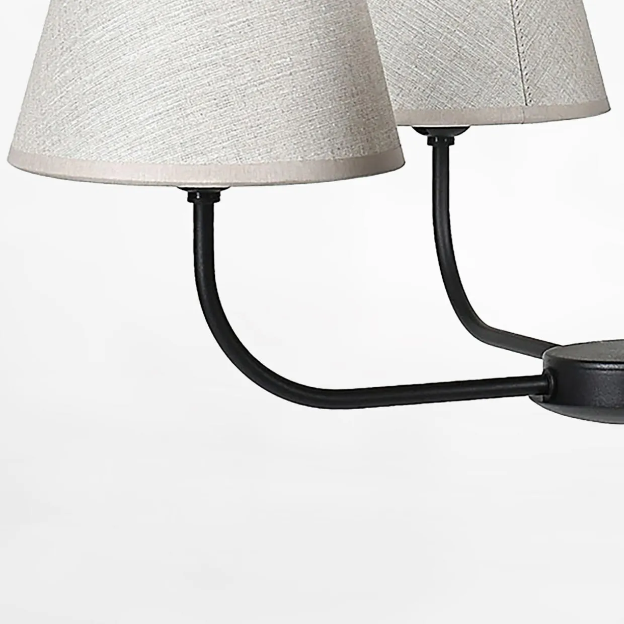 Lampa wisząca 3 abażury CHICAGO LINEN