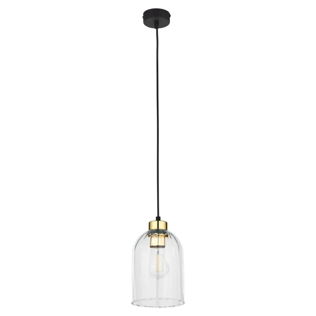 Lampa wisząca 1 klosz transparent SATIPO