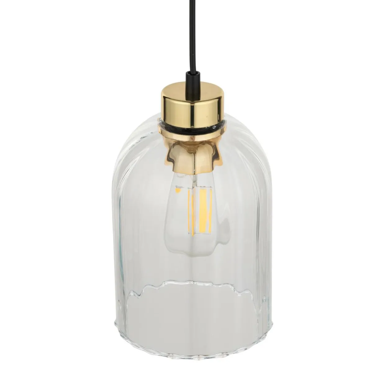Lampa wisząca 1 klosz transparent SATIPO