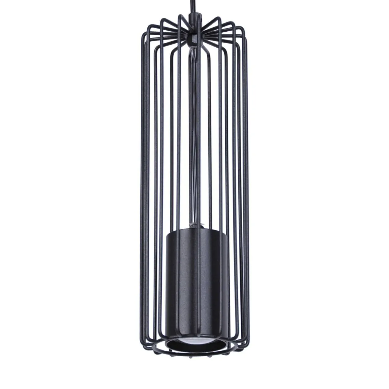 Lampa wisząca 3 klosze listwa czarna FALCON