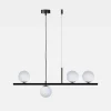 Lampa wisząca 4 kule czarna FARO