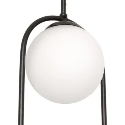 Lampa wisząca 2 kule czarna PARVA