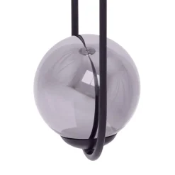 Lampa wisząca 2 kule czarna DAVOS