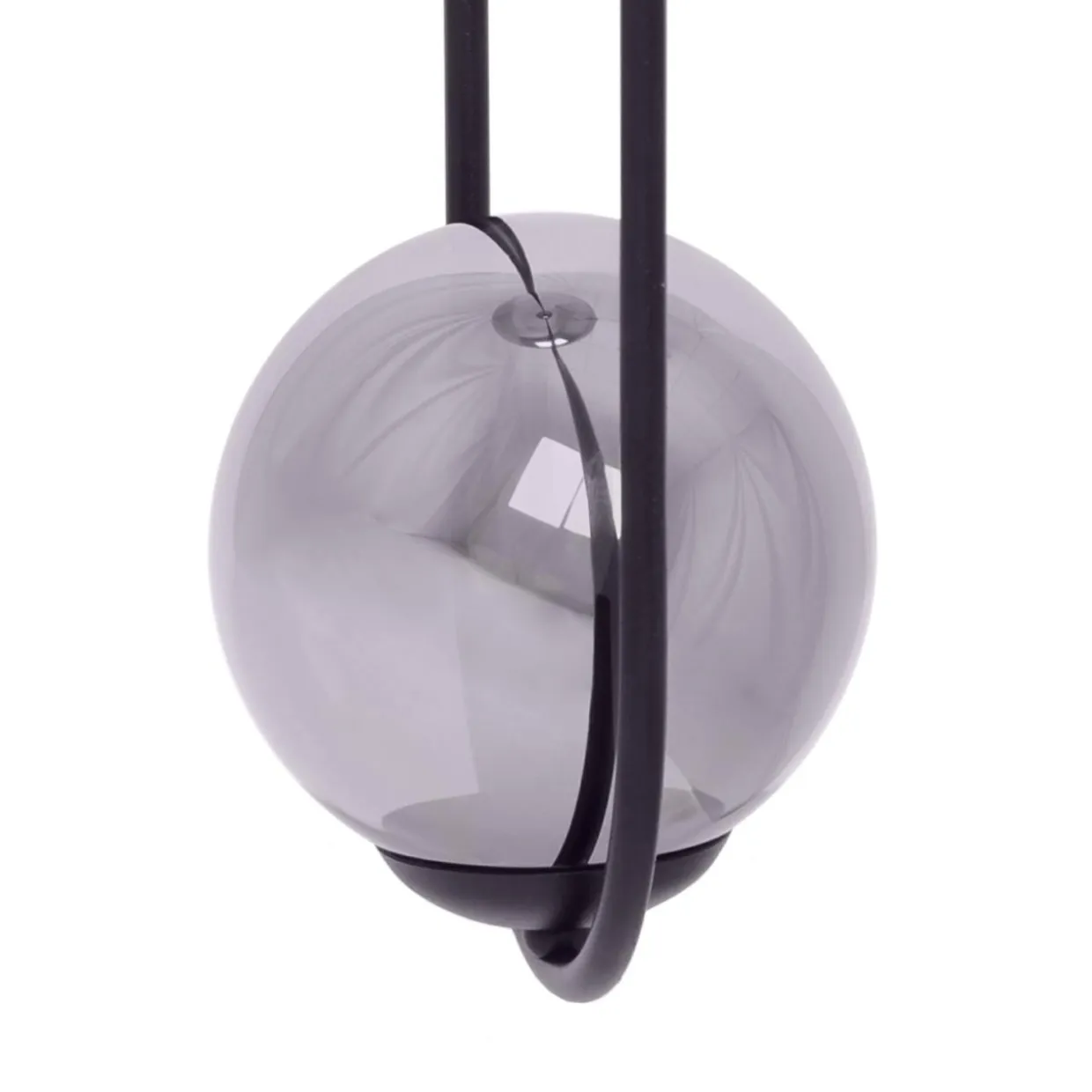 Lampa wisząca 2 kule czarna DAVOS