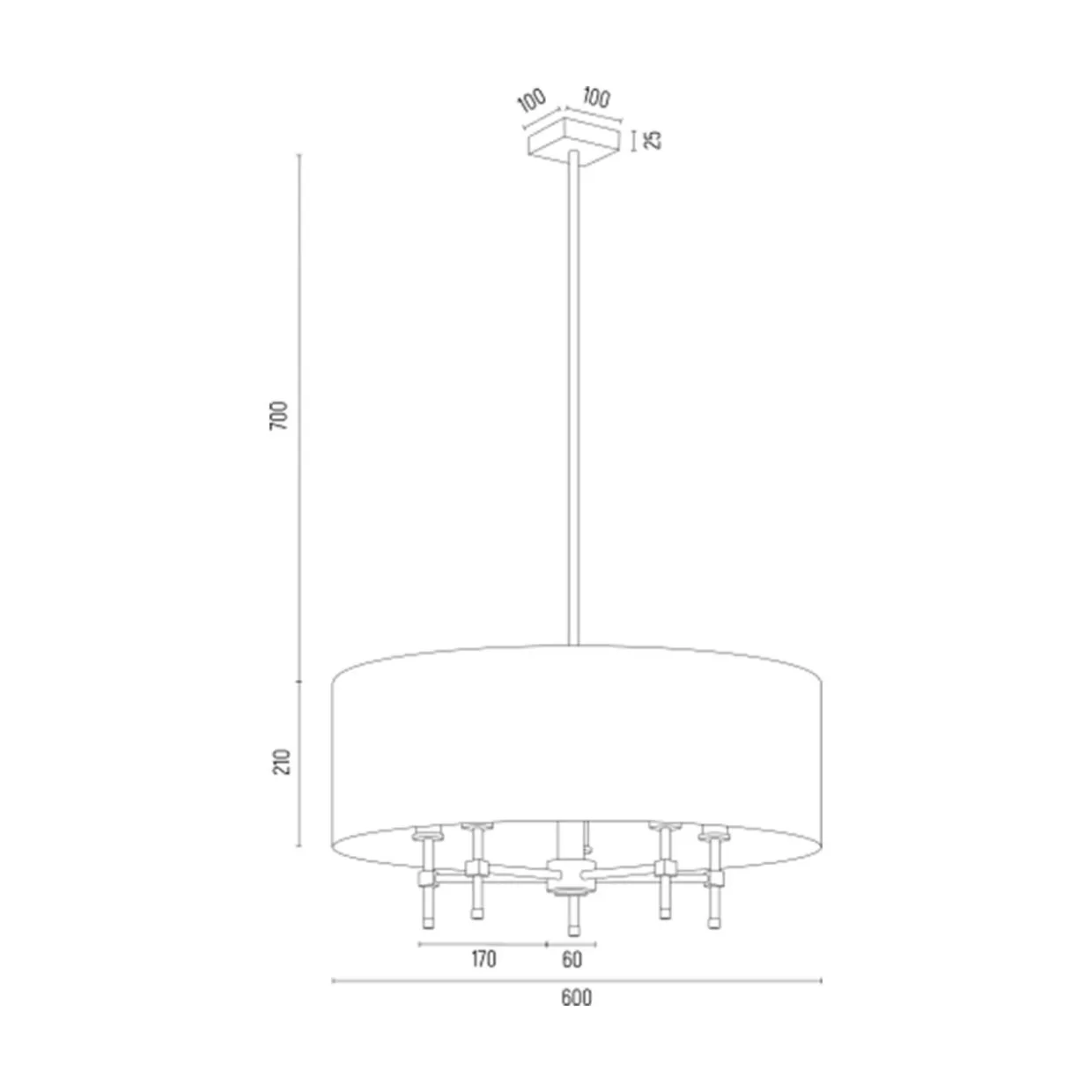 Lampa wisząca abażur czarno-złota ABBANO