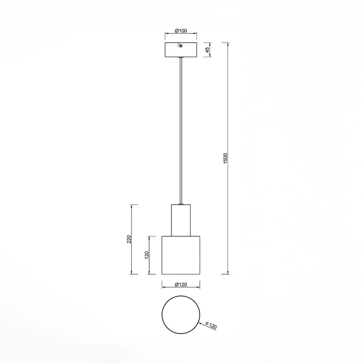 Lampa wisząca beżowa AGUDO