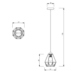 Lampa wisząca BERGEN I 604