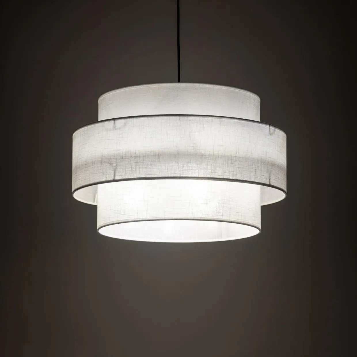 Lampa wisząca biała CALISTO 50 cm
