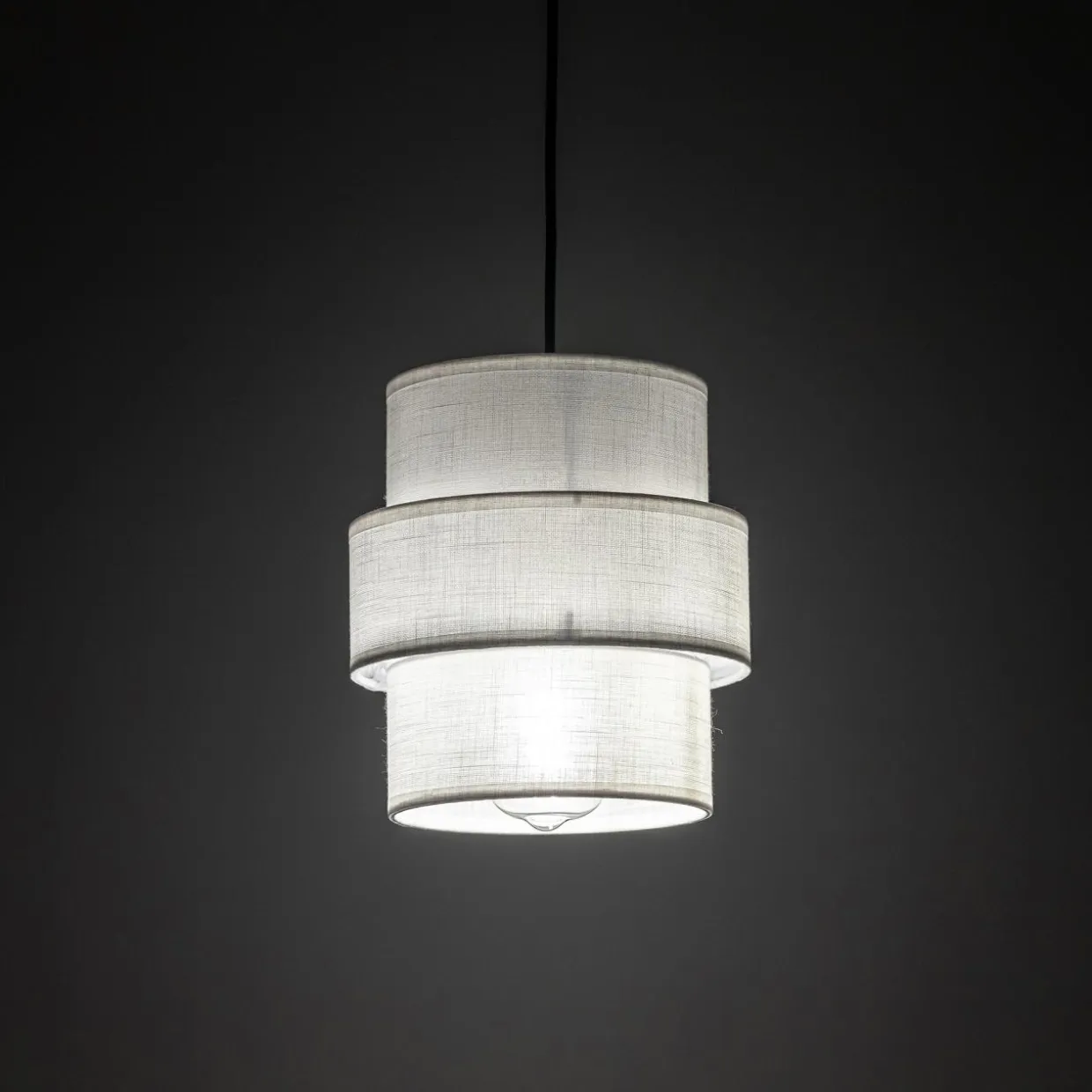 Lampa wisząca biała CALISTO fi 20 cm