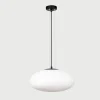 Lampa wisząca biało-czarna UFO 40 cm