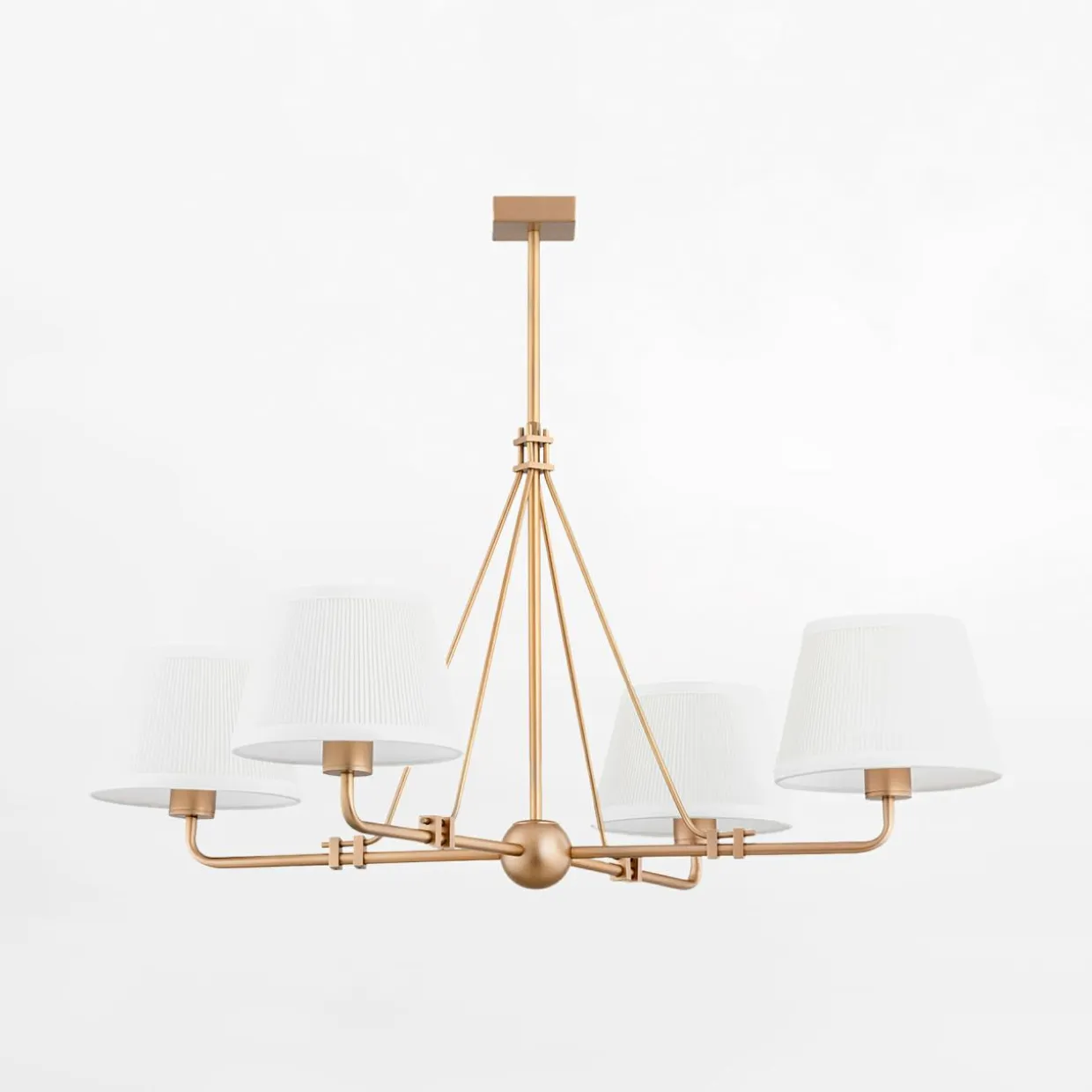 Lampa wisząca biało-złota ATRANI
