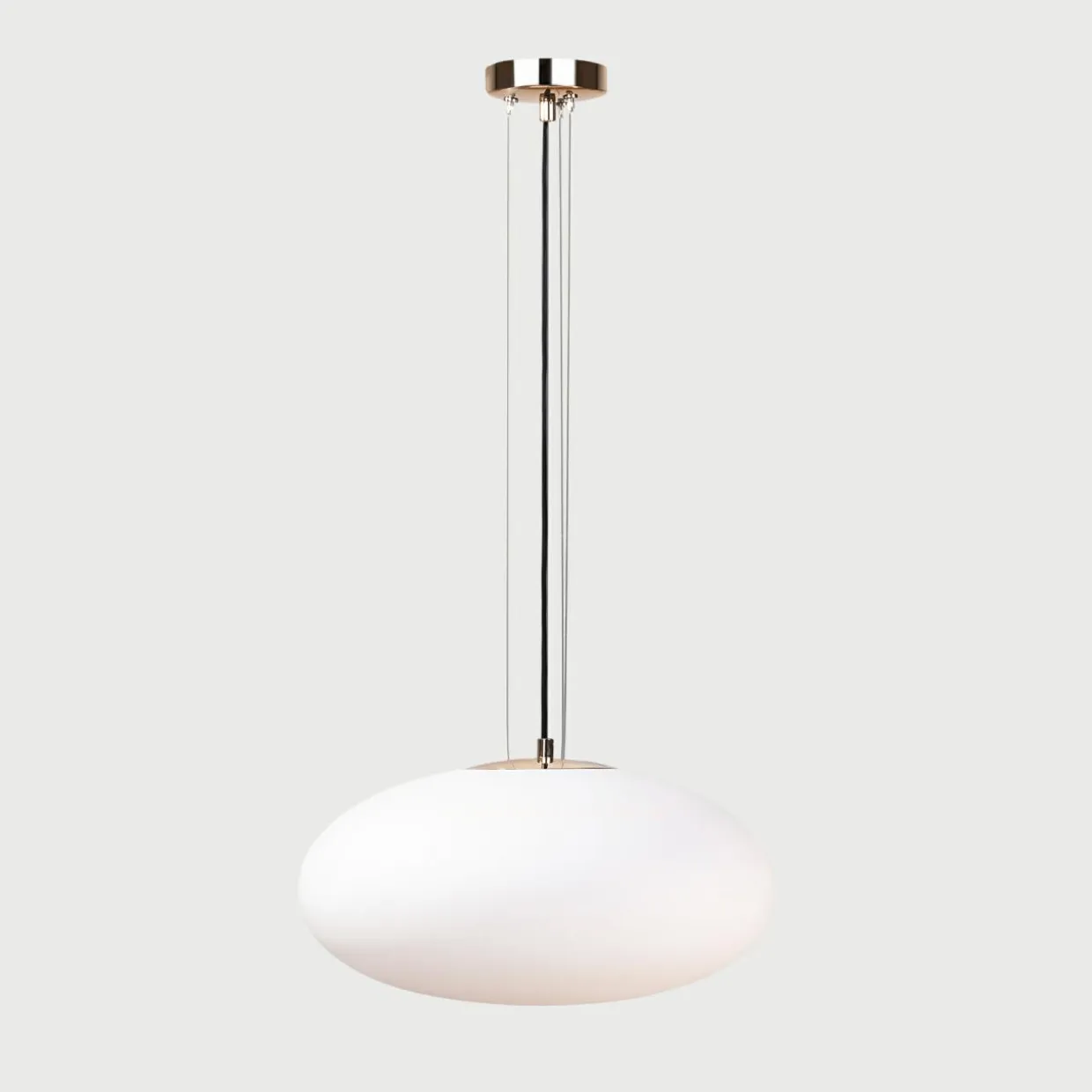 Lampa wisząca biało-złota UFO 40 cm